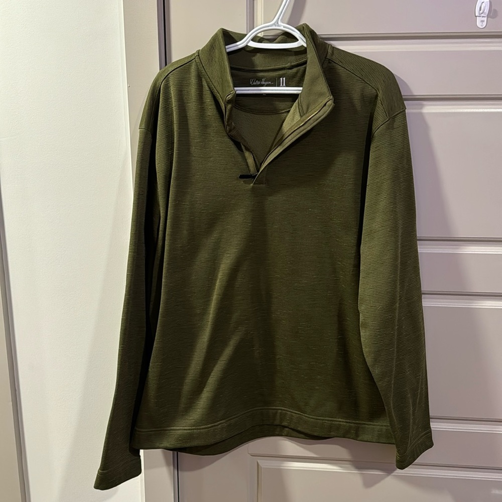 Forest Green Walter Hagen 11 Majors Quarter-Zip Jacket - Sz XL